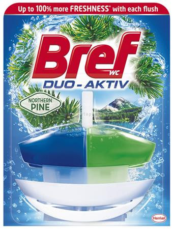 WC illatosító gél, 50 ml, BREF "Duo Aktiv", fenyő 0.05 liter/db
