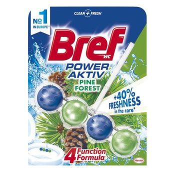   WC illatosító golyók, 50 g, BREF "Power Aktiv", fenyő