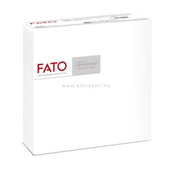   Szalvéta, 1/4 hajtogatott, 40x40 cm, FATO "Airlaid Shade", fehér 50 db/csom