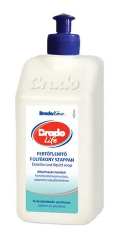 Folyékony szappan, fertőtlenítő, 0,35 l, BRADOLIFE 0.35 liter/db