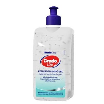   Kézfertőtlenítő gél, alkoholos, 500 ml, BRADOLIFE 0.5 liter/db