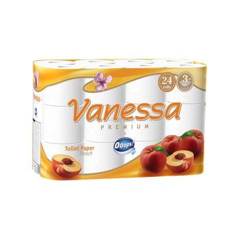   Toalettpapír, 3 rétegű, 24 tekercses, "Ooops Vanessa" 24 tek/csom