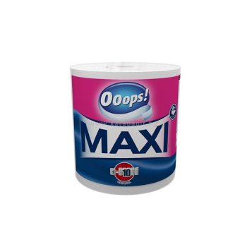   Háztartási papírtörlő, 2 rétegű, 500 lap, tekercses, "Ooops! Maxi"
