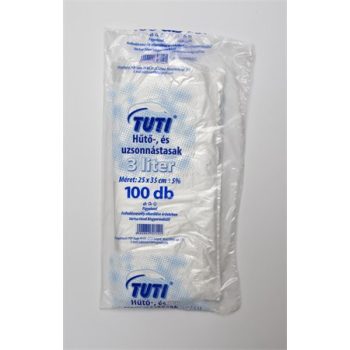 Hűtő-és uzsonnástasak, 3 l, "Tuti" 100 db/csom