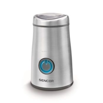   Kávédaráló, 50 g őrölt kávé kapacitás, SENCOR, króm