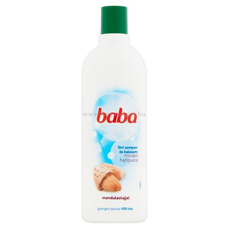 Hajsampon, 400 ml, BABA "2in1", mandula 0.4 liter/db