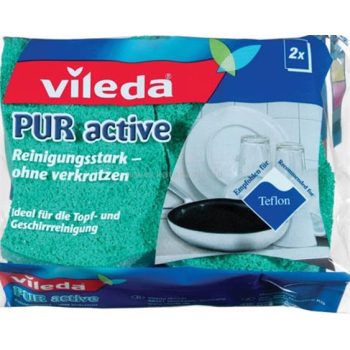 Mosogatószivacs, 2 db, VILEDA "Pure Active"