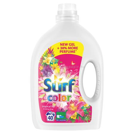 Mosógél, 40 mosáshoz, 2 l, SURF "Tropical" 2 liter/db