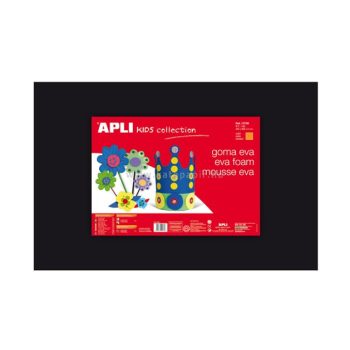  Moosgumi, 400x600 mm, APLI "Eva Sheets", fekete 5 ív/csom