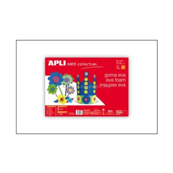   Moosgumi, 400x600 mm, APLI "Eva Sheets", fehér 5 ív/csom