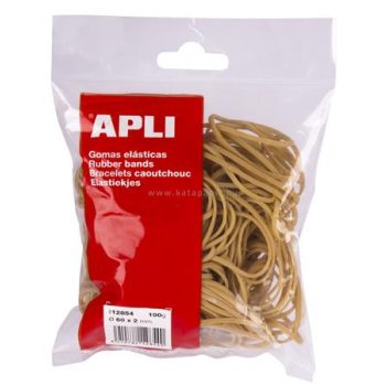 Postázógumi, 60X2 mm, APLI, 100g 0.1 kg/csom