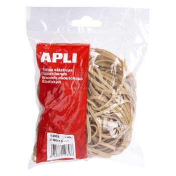Postázógumi, 160X3mm, APLI, 100g 0.1 kg/csom