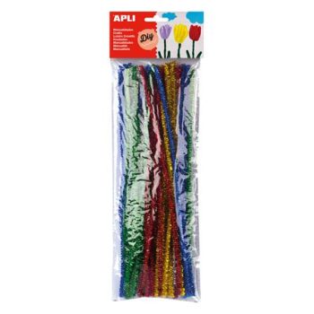   Zsenília, csilllogó, APLI "Creative", vegyes színek 50 db/csom