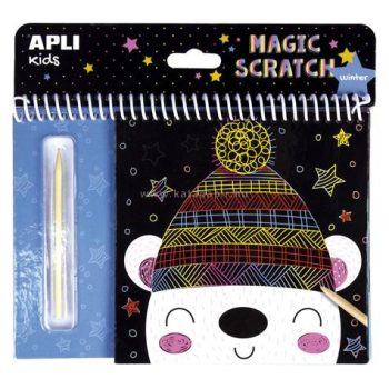   Varázsfüzet, APLI "Magic Scratch Winter", téli mintákkal