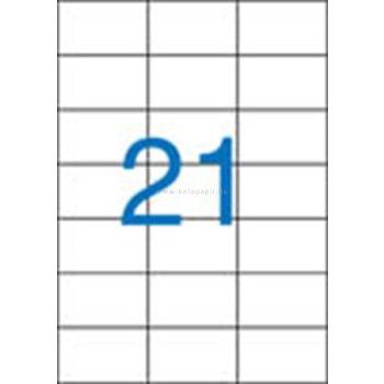   Etikett, univerzális, 70x42,4 mm, VICTORIA, 2100 etikett/csomag 100 lap