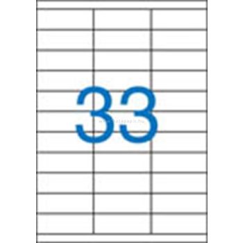   Etikett, univerzális, 70x25,4 mm, VICTORIA, 3300 etikett/csomag 100 lap