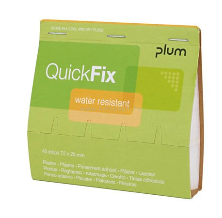 Sebtapasz utántöltő "Quick Fix", 45 darabos, vízálló, PLUM 45db/doboz