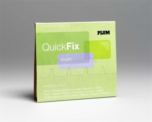 Sebtapasz utántöltő "Quick Fix",45 darabos, rugalmas textil,  PLUM 45db/csom