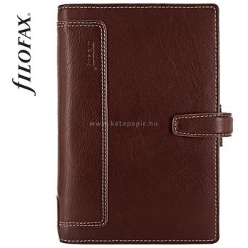  Kalendárium, gyűrűs, betétlapokkal, personal méret, FILOFAX, "Holborn", barna