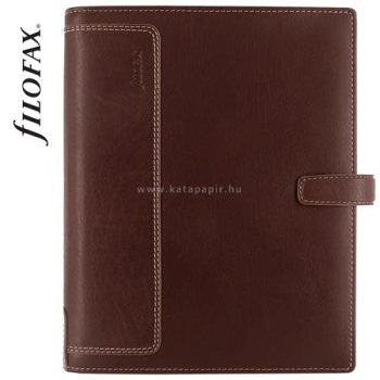   Kalendárium, gyűrűs, betétlapokkal, A5 méret, FILOFAX, "Holborn", barna