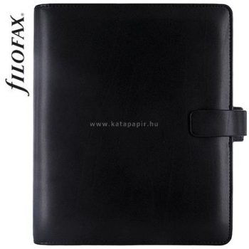   Kalendárium, gyűrűs, betétlapokkal, A5, FILOFAX "Metropol", fekete