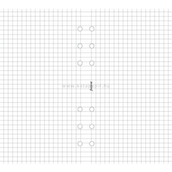   Kalendárium betét, jegyzetlap, personal méret, kockás, FILOFAX, fehér 
