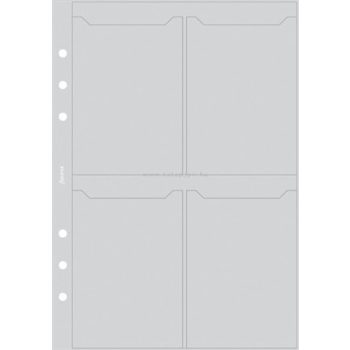 Kalendárium betét, kártyatartó, pocket méret, FILOFAX