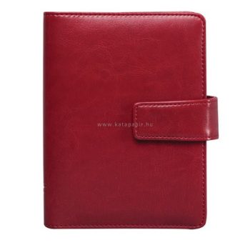   Kalendárium, gyűrűs, betétlapokkal, "M", műbőr, SATURNUS, "223", bordó