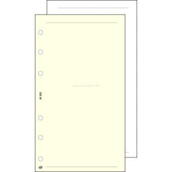   Kalendárium betét, jegyzetlap, "S", sima, SATURNUS, chamois