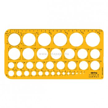 Sablon kör, 1-36 mm, R 6-20 mm, rOtring