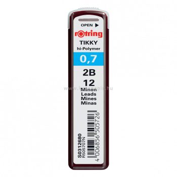 Nyomósirón betét, 2B, 0,7 mm, rOtring "Tikky"