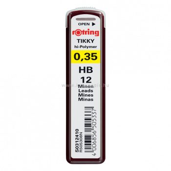 Nyomósirón betét, HB, 0,35 mm, rOtring "Tikky"