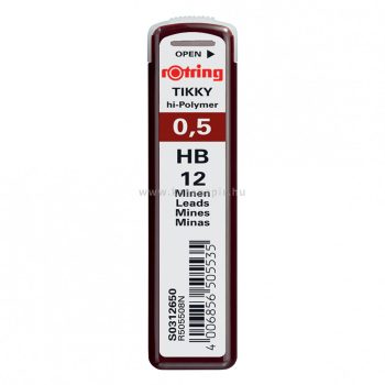 Nyomósirón betét, HB, 0,5 mm, rOtring "Tikky"