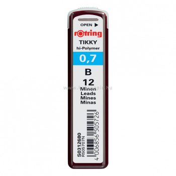 Nyomósirón betét, B, 0,7 mm, rOtring "Tikky"