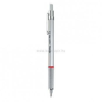 Nyomósirón, 0,5 mm, rOtring "Rapid PRO", ezüst