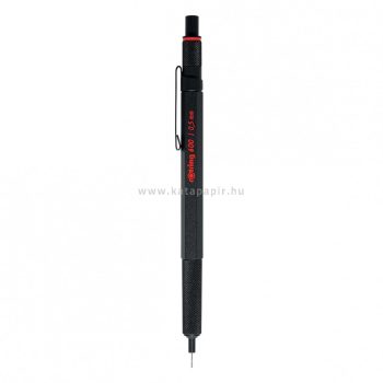 Nyomósirón, 0,5 mm, rOtring "600", fekete