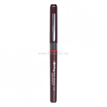 Tűfilc, 0,20 mm, rOtring,"Tikky Graphic", bordó