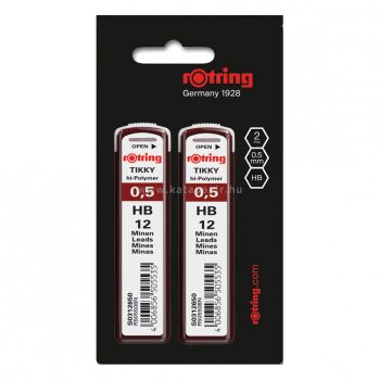   Nyomósirón betét, HB, 0,7 mm, 2 darabos, rOtring "Tikky"