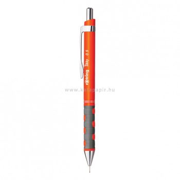 Nyomósirón, 0,5 mm, rOtring "Tikky", neonnarancs