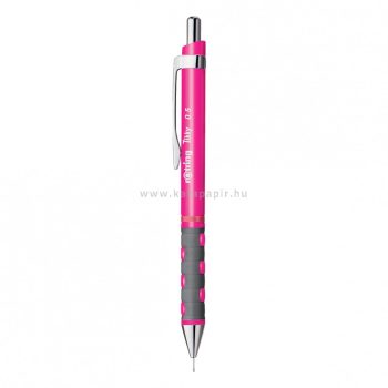 Nyomósirón, 0,5 mm, rOtring "Tikky", neonpink