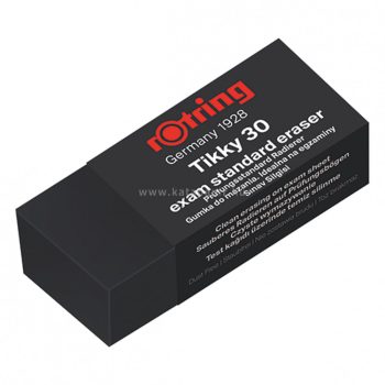 Radír, papírtokkal, rOtring "Exam 30", fekete