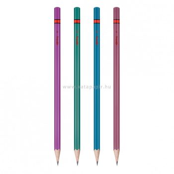   Grafitceruza, HB, hatszögletű, rOtring "METALLIC", vegyes szín