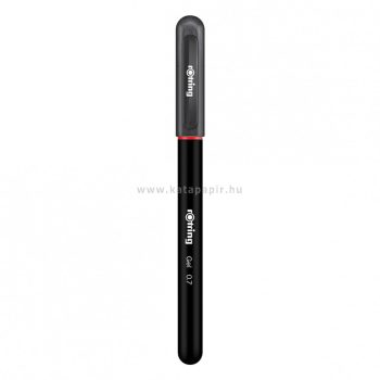   Zseléstoll, 0,7 mm, kupakos, rOtring "GEL", fekete