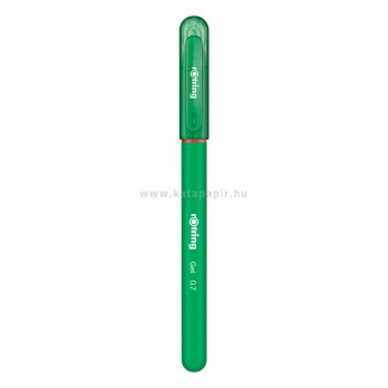 Zseléstoll, 0,7 mm, kupakos, rOtring "GEL", zöld