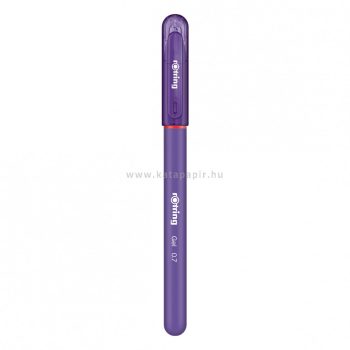 Zseléstoll, 0,7 mm, kupakos, rOtring "GEL", lila