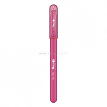 Zseléstoll, 0,7 mm, kupakos, rOtring "GEL", pink