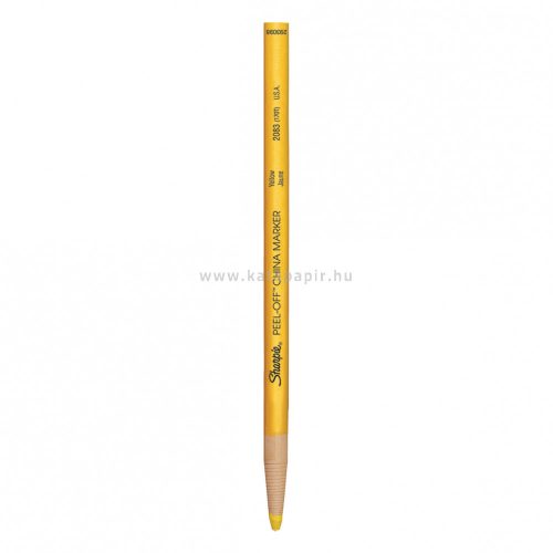 China marker, 2,0 mm, gömbölyű, Sharpie "PEEL-OFF CHINA MARKER", sárga