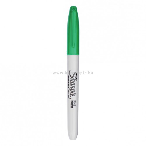 Alkoholos marker, 0,9 mm, gömbölyű, Sharpie "FINE", zöld