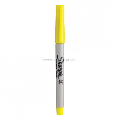 Alkoholos marker, 0,5 mm, gömbölyű, Sharpie "ULTRA FINE", sárga