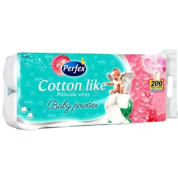   TOALETTPAPÍR PERFEX, 3 RÉTEGŰ,200 LAP, 10TEK/CSOMAG, HINTŐPOR